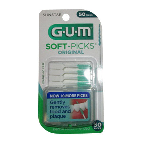 Sunstar Gum Soft Picks On The Go Case Original, 50 Ea